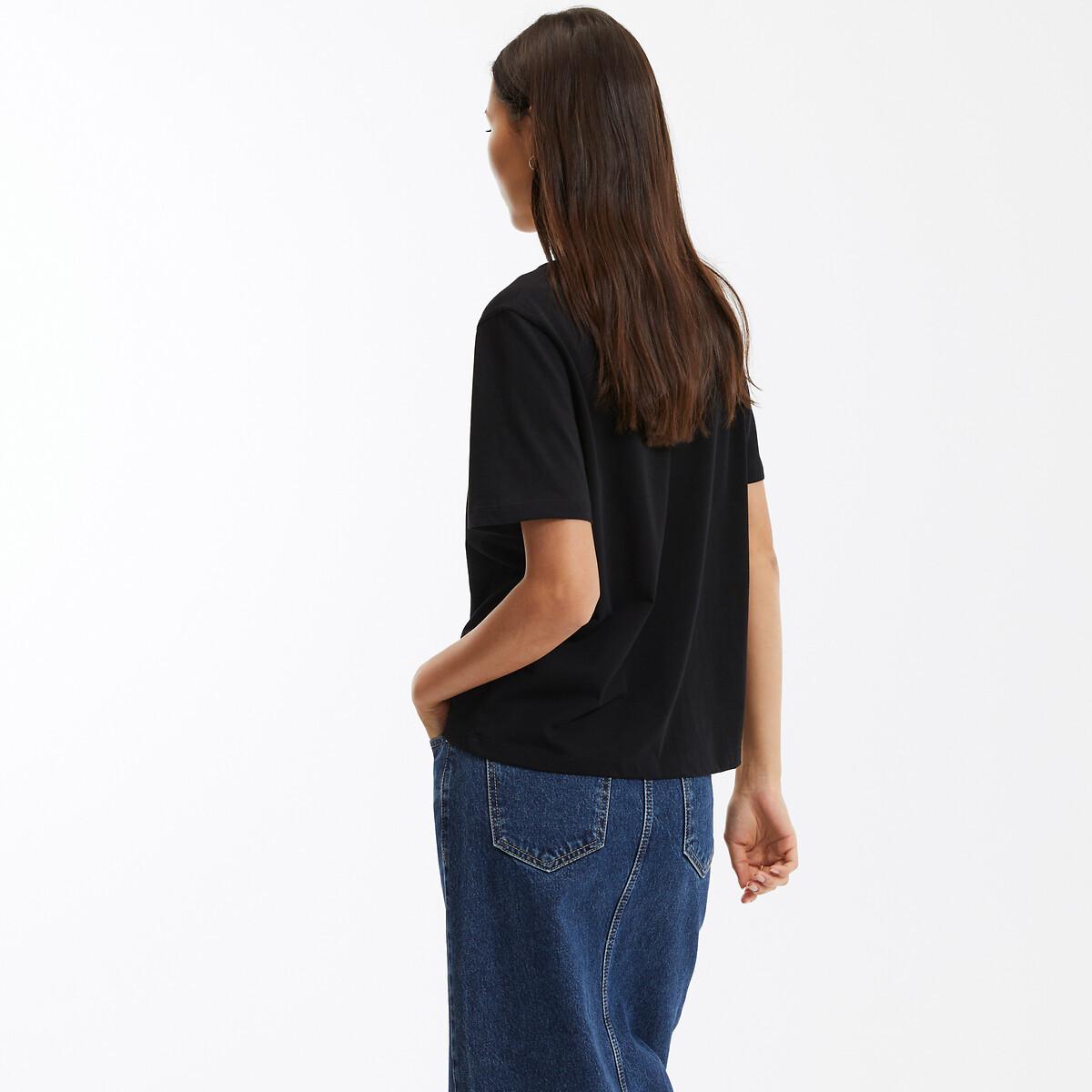 La Redoute Collections Rundhals Kurzarm T-Shirt  