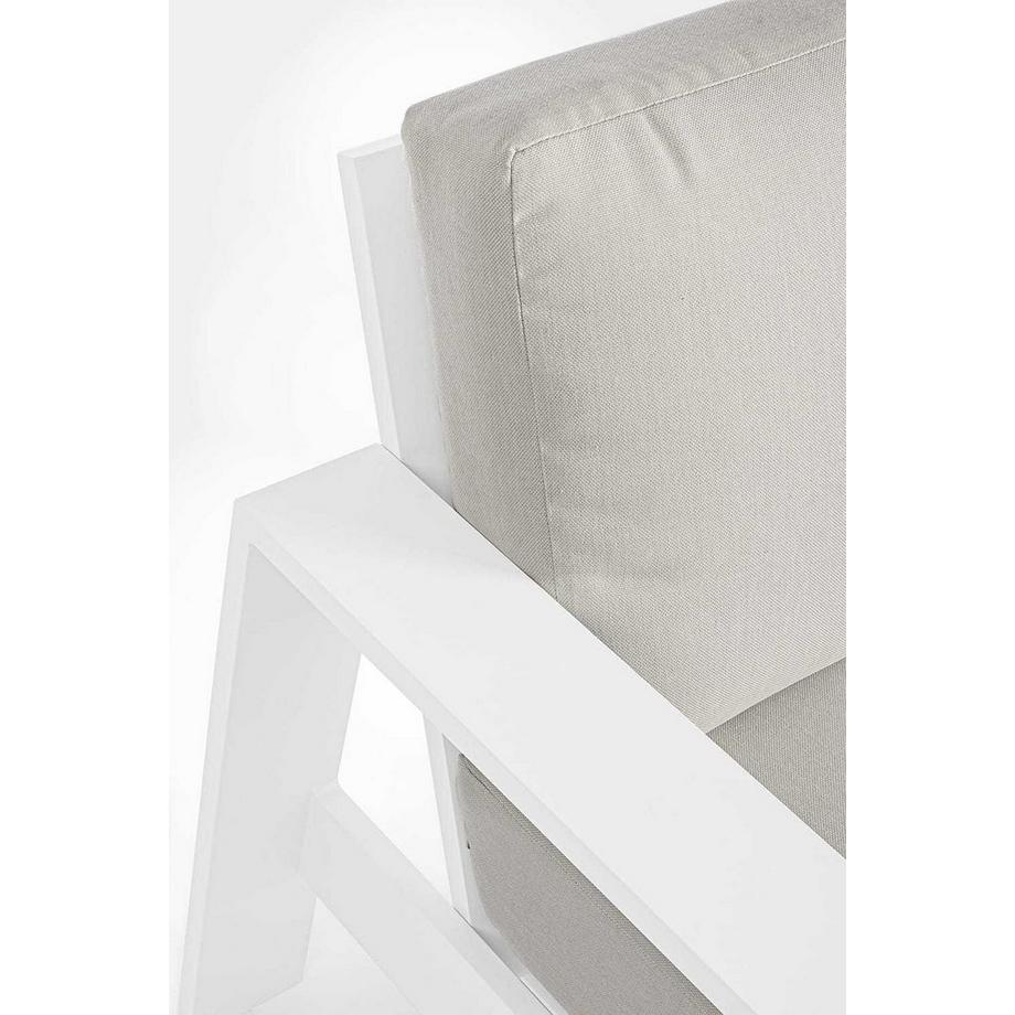 mutoni Garten Sitzgruppe Baltic mit Kissen weiss (4-teilig)  