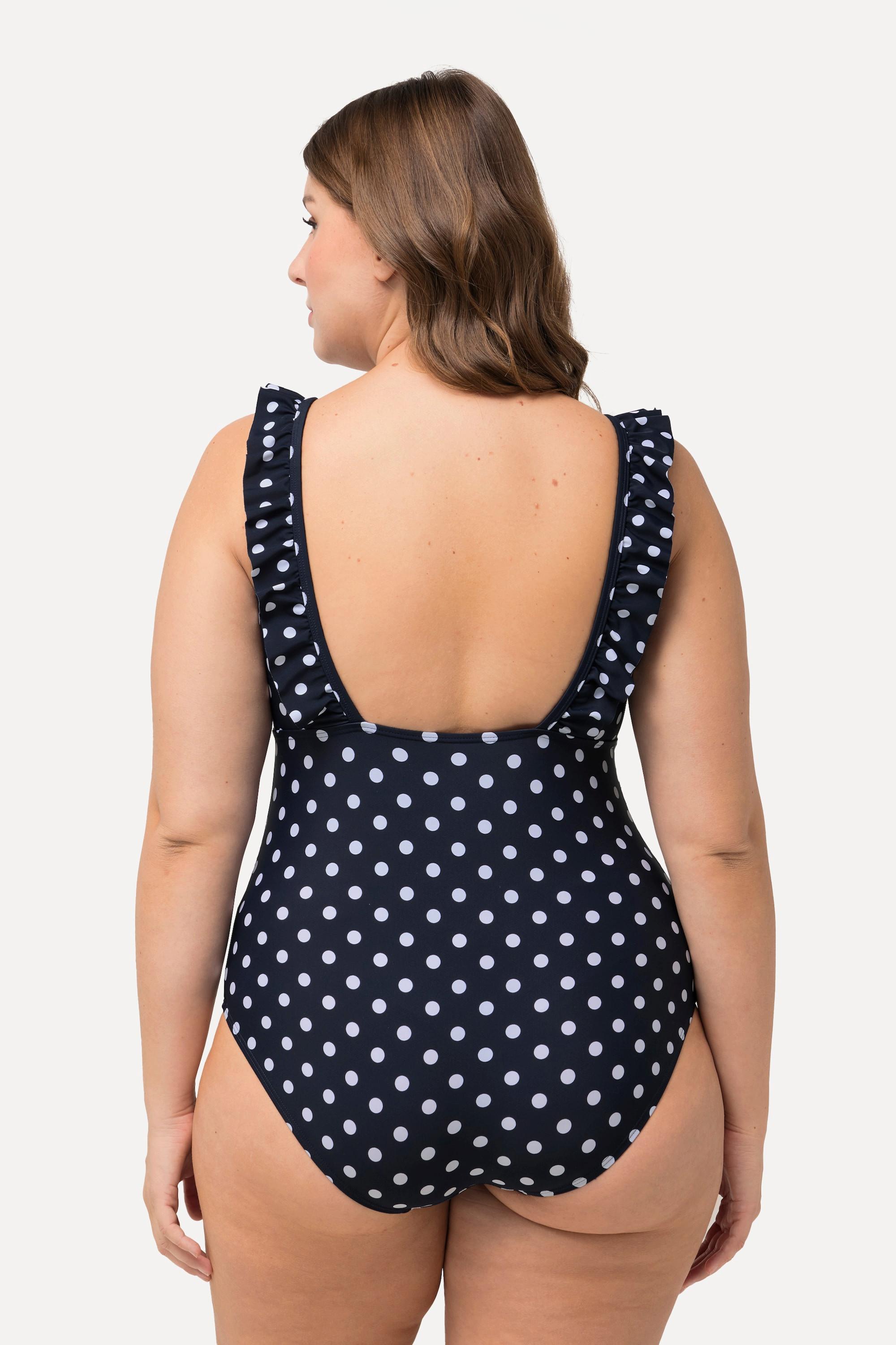 Ulla Popken Bellieva Polka Dot Umstands-Badeanzug  