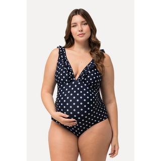 Ulla Popken Bellieva Polka Dot Umstands-Badeanzug  