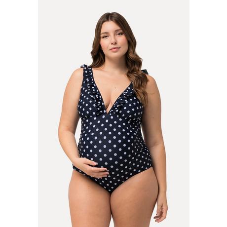 Ulla Popken Bellieva Polka Dot Umstands-Badeanzug  