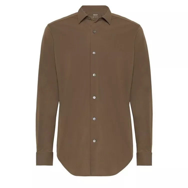 BOGGI Milano Hemd Aus Elastischem Nylon Slim Fit online kaufen MANOR