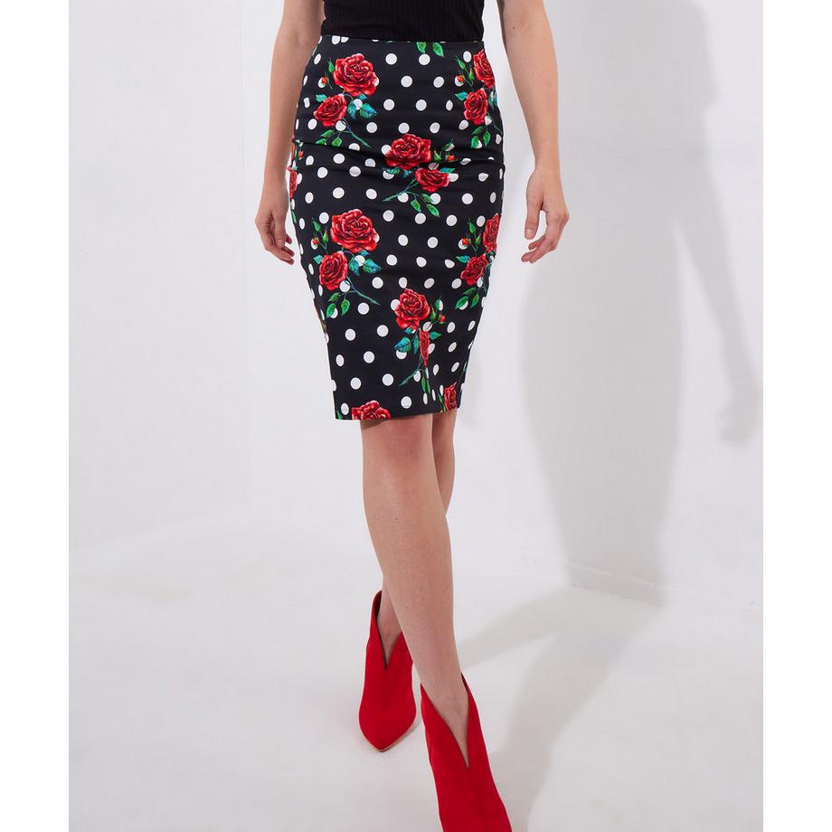 Joe Browns Gonna a Tubino a Pois con Motivo a Rose  