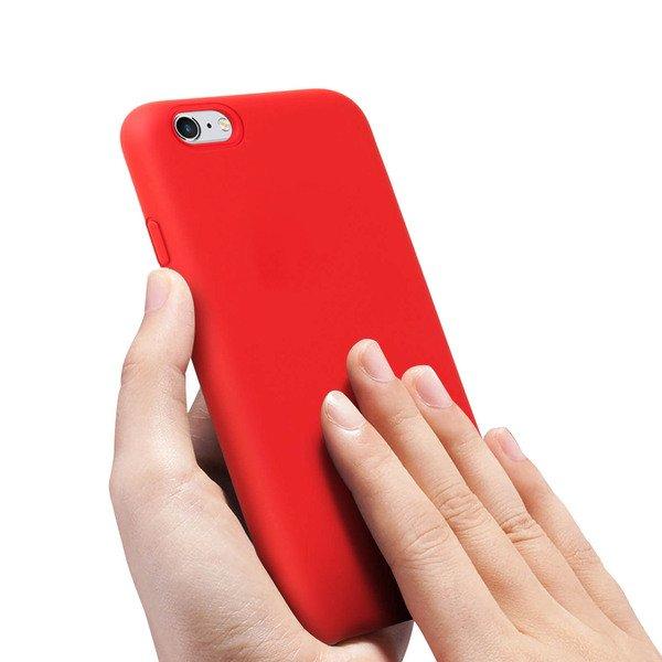 Avizar  Coque Soft Touch iPhone 6/6S Rouge 