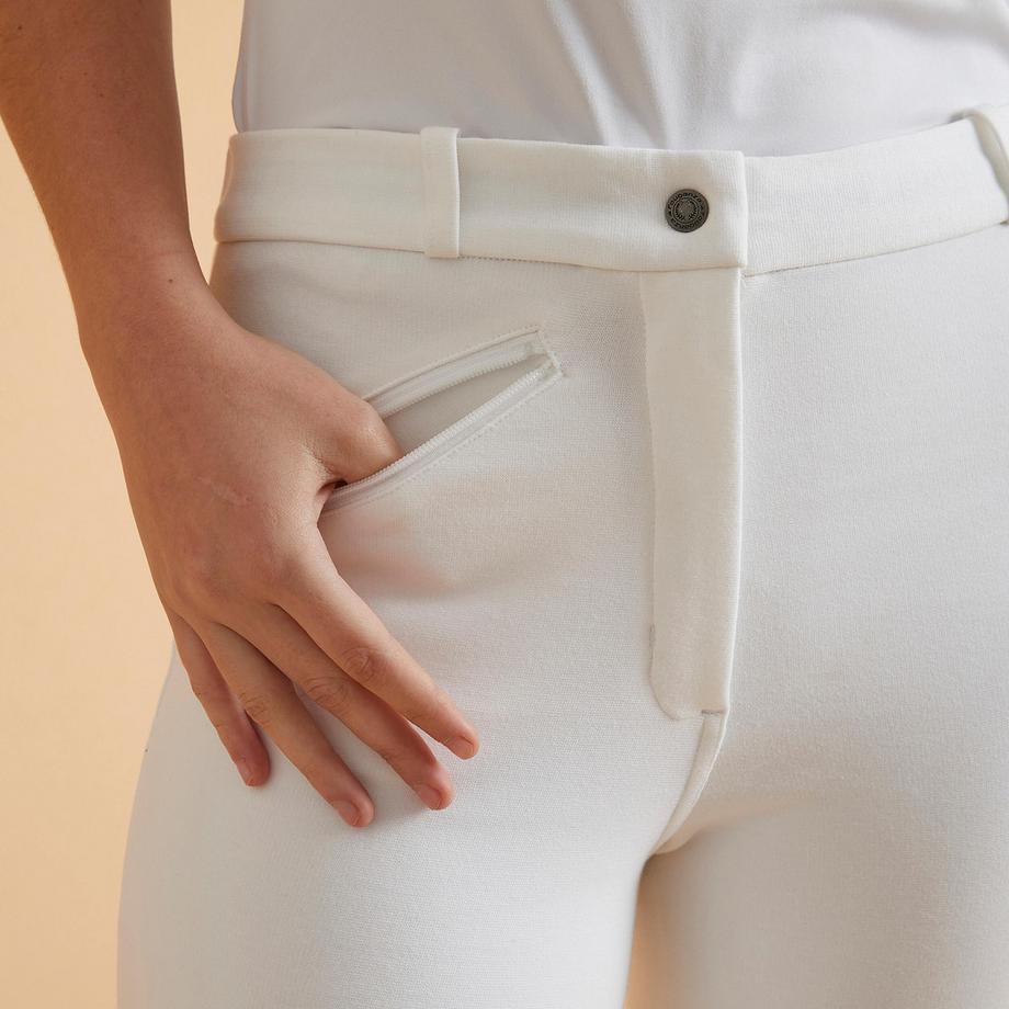 FOUGANZA  Turnierreithose  - 100 weiss 