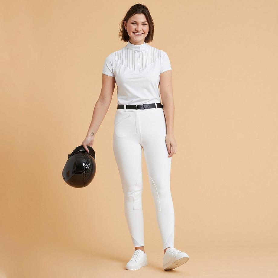 FOUGANZA  Turnierreithose  - 100 weiss 
