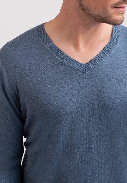 CASH-MERE.CH Pullover Cashmere Scollo a V  