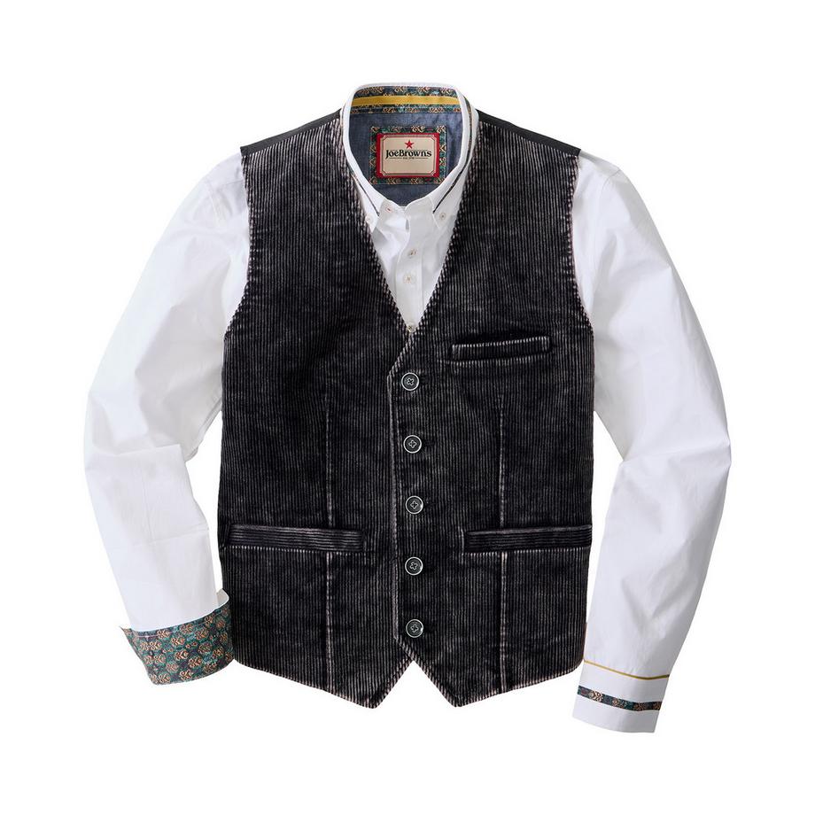 Joe Browns Gilet in Velluto a Coste Sbiadito  