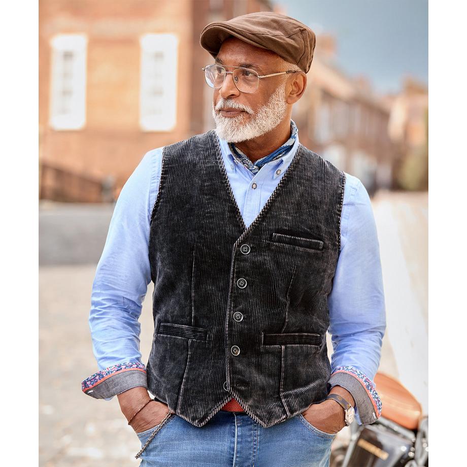Joe Browns Gilet in Velluto a Coste Sbiadito  