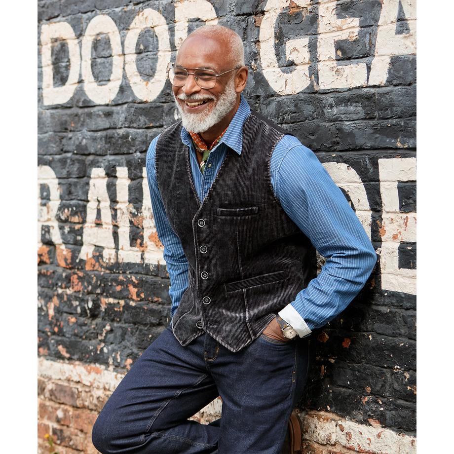 Joe Browns Gilet in Velluto a Coste Sbiadito  
