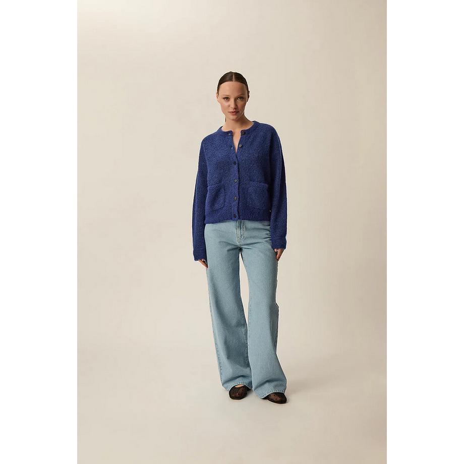 Des Petits Hauts Cardigan Col Rond Boutonné  