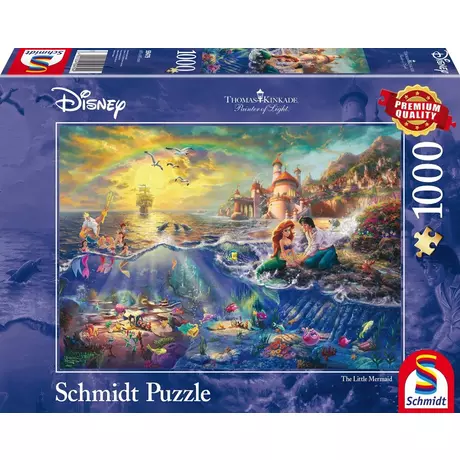 Schmidt  Puzzle Kleine Meerjungfrau, Arielle (1000Teile) 