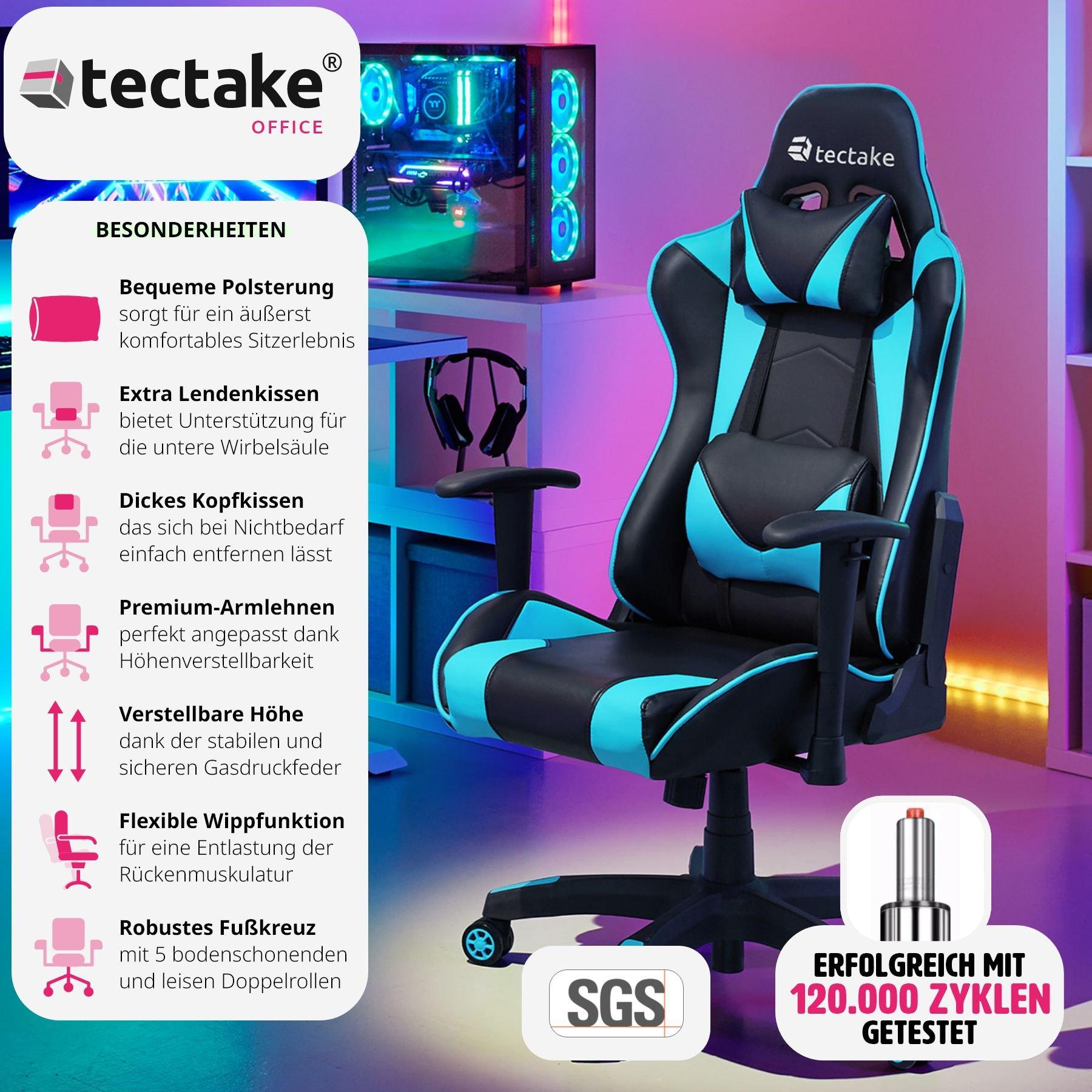 Tectake Premium Racing Bürostuhl Twink  