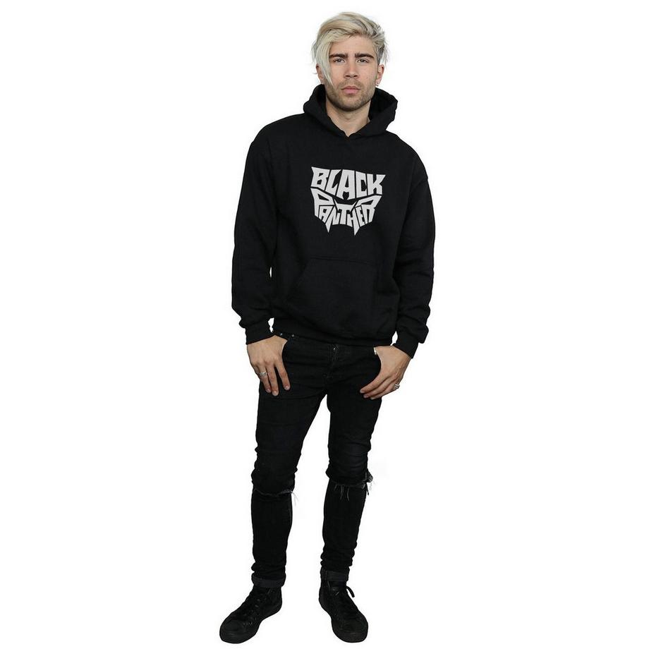 MARVEL Black Panther Logo Felpa con Cappuccio  
