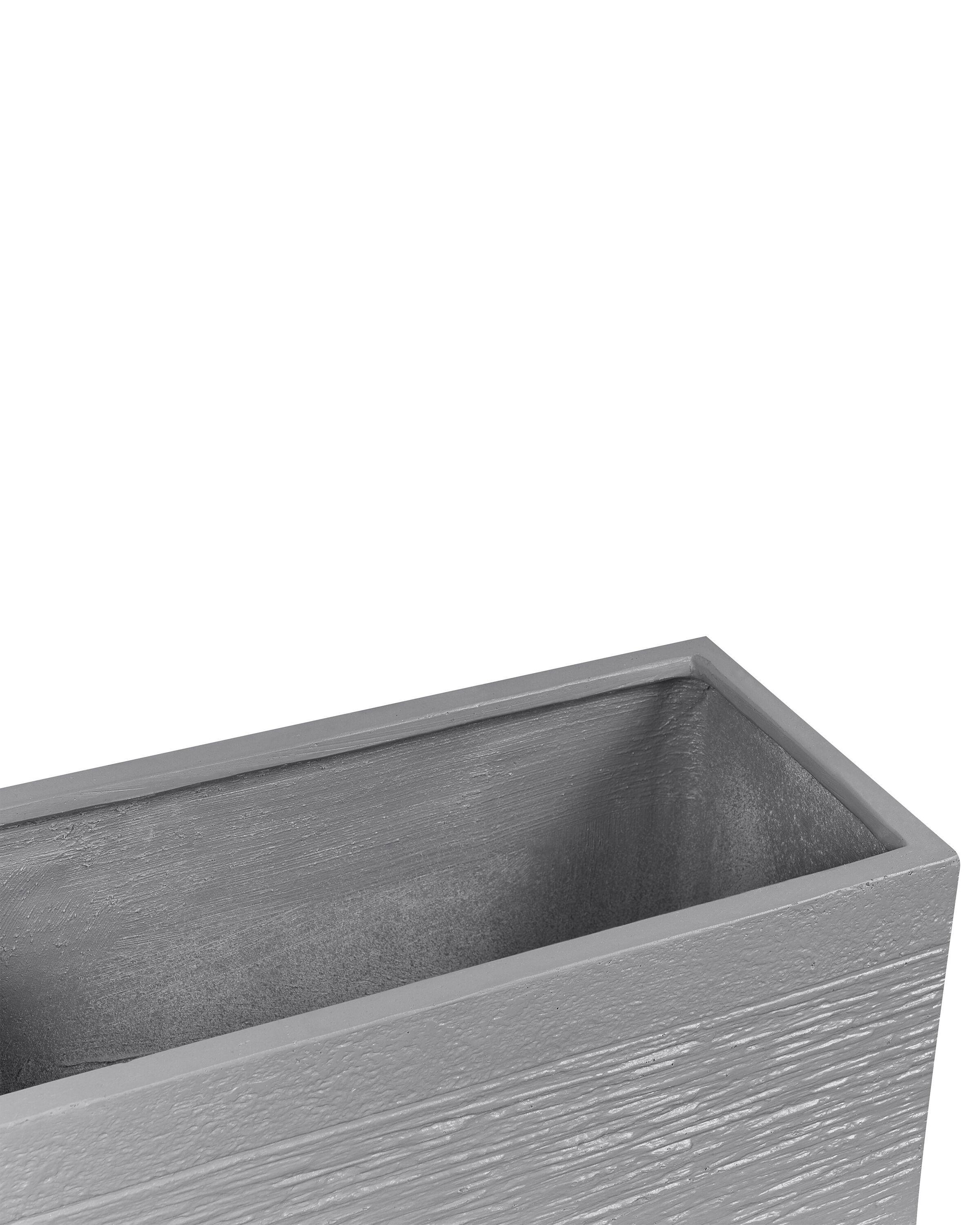 Beliani Blumenkübel aus Lehm-Faser-Mischung Skandinavisch MYRA  