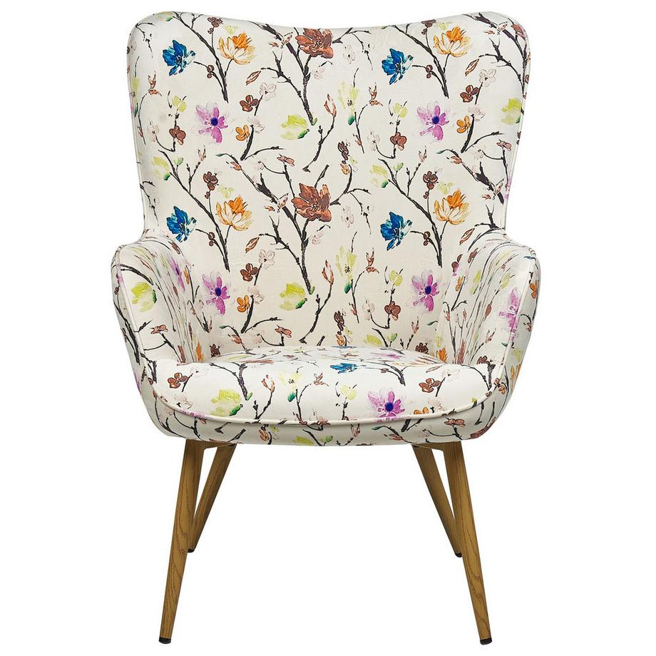 Beliani Poltrona Wingback en Tessuto Retrò VEJLE  