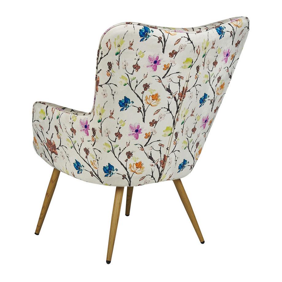 Beliani Poltrona Wingback en Tessuto Retrò VEJLE  