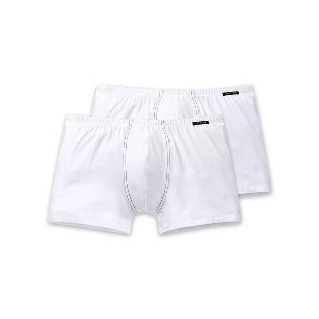 Schiesser - Pantaloncini comfort in vita, per uomo, Blanco, Größe M