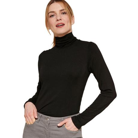 Damart  Sous-pull col roulé, maille jersey fluide. 