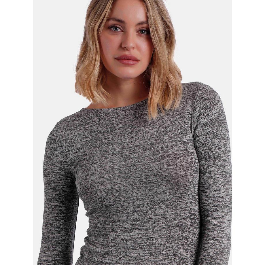 Admas Barca Top Manches Longues Col Bateau  