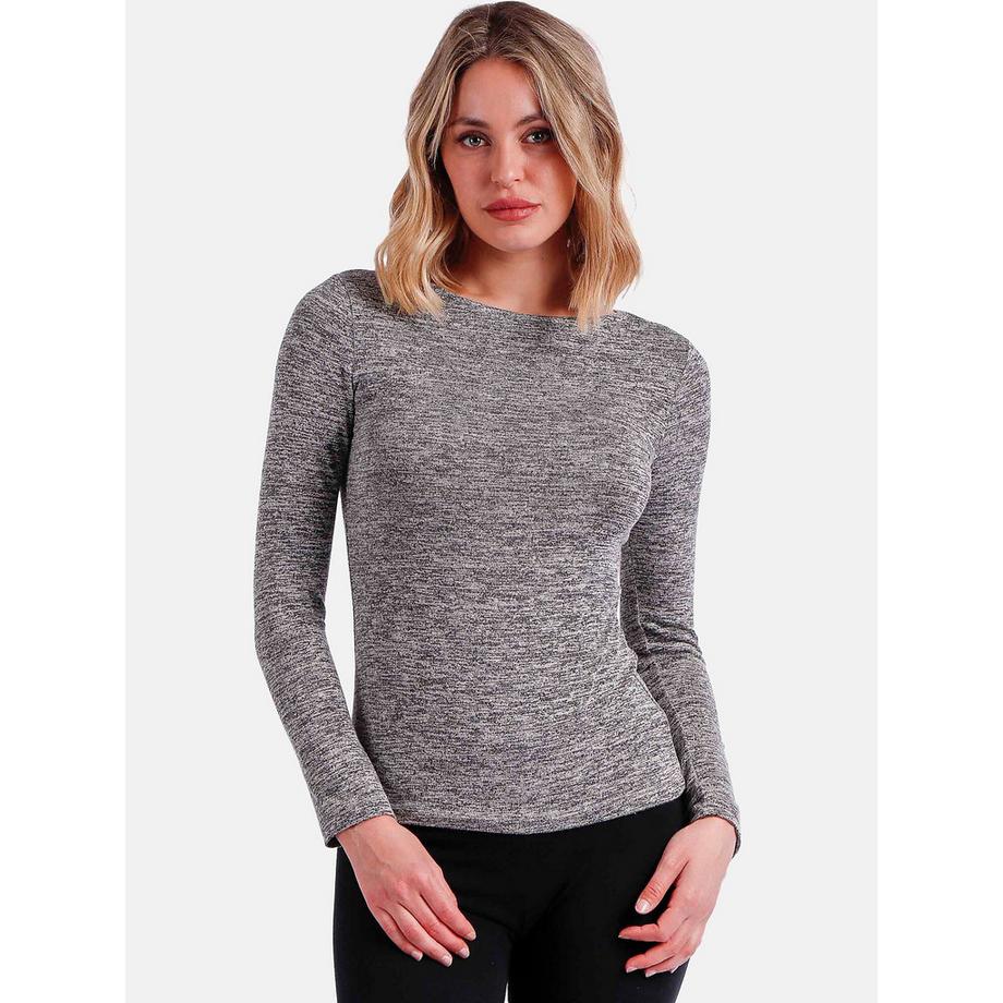 Top mit langen Ärmeln und Bootskragen Barca