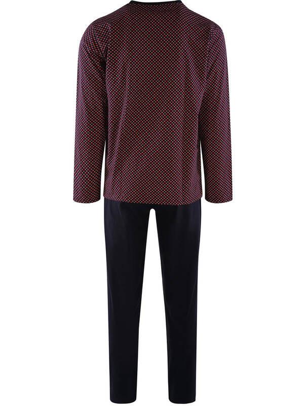 HOM Murray Gemustertes Langarm Pyjama Set  