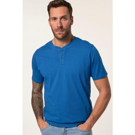 JP1880  T-shirt Henley ventre confort, manches courtes et col rond - jusqu'au 8 XL 