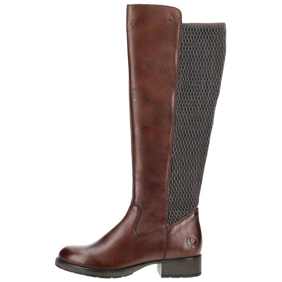 Rieker Bottes Hautes avec Fermeture Éclair Latérale  