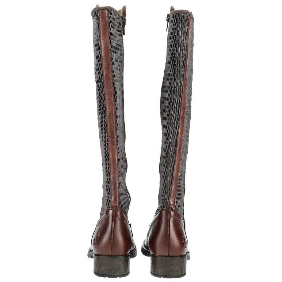 Rieker Bottes Hautes avec Fermeture Éclair Latérale  