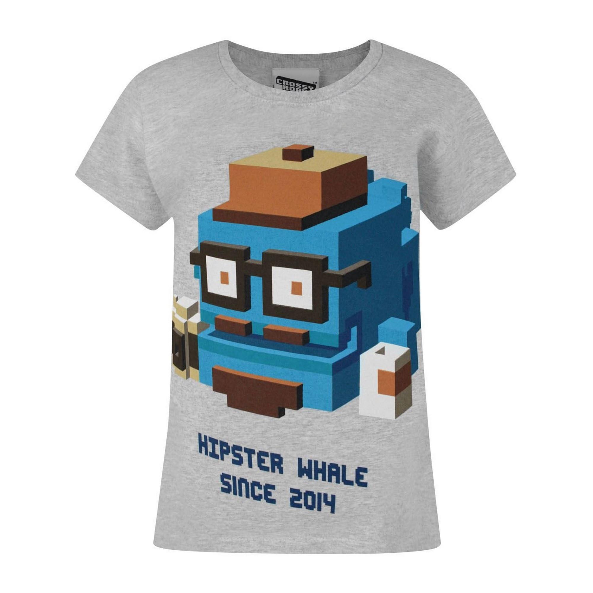 Vanilla Underground  Crossy Road Tshirt baleine hipster à manches courtes 