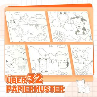 Activity-board  Aquarellsets, All-in-One-Malbücher für Kleinkinder, Malbücher für Kinder, Zauberbuch 