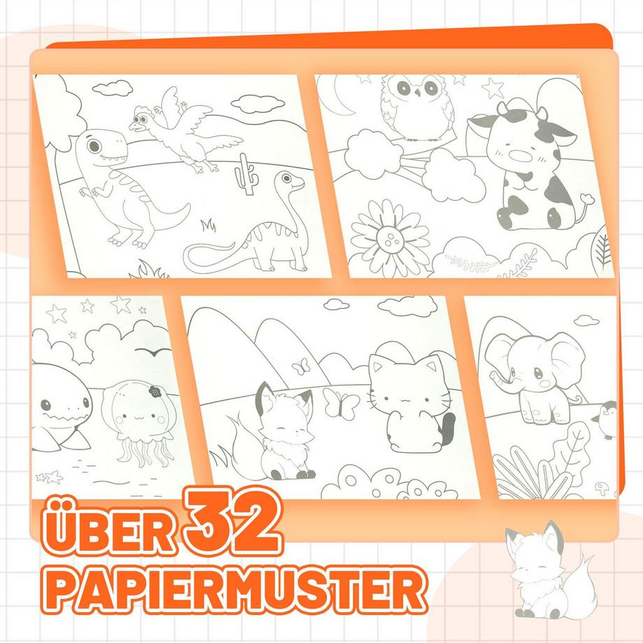 Activity-board  Aquarellsets, All-in-One-Malbücher für Kleinkinder, Malbücher für Kinder, Zauberbuch 