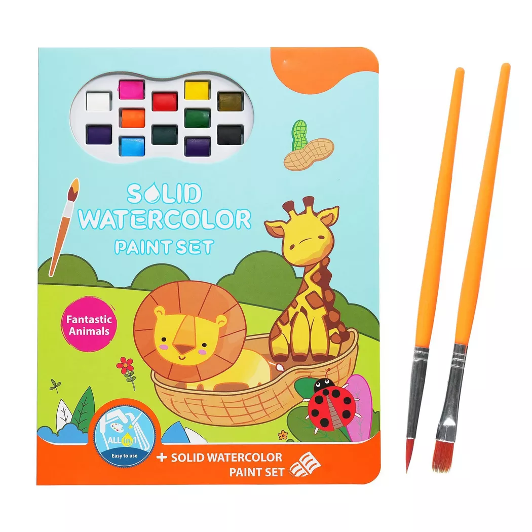 Activity-board - Aquarellsets, All-in-One-Malbücher für Kleinkinder, Malbücher für Kinder, Zauberbuch, One Size, Multicolor