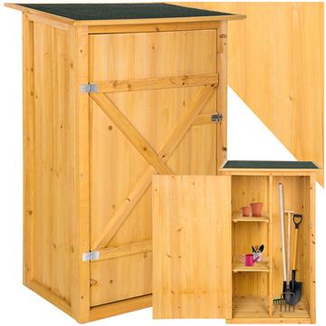 Armoire de jardin adossée Taman 75 x 56 x 118 cm