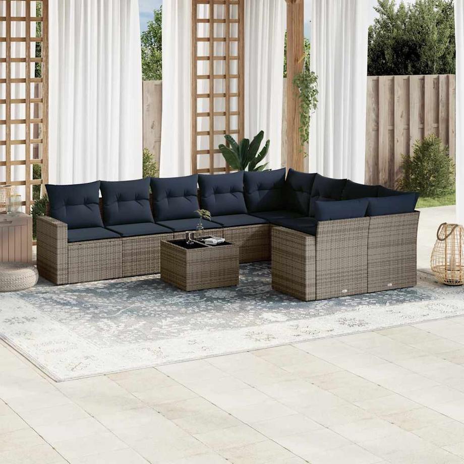 VidaXL Garten sofagarnitur poly-rattan  