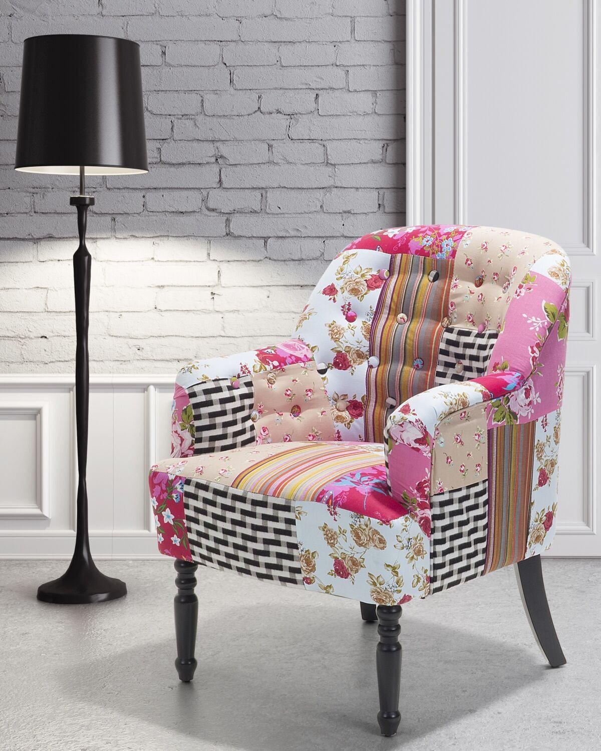 Beliani Fauteuil en Polyester Boho MANDAL  