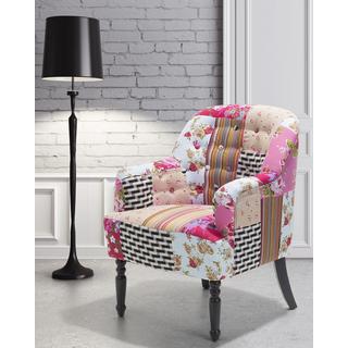 Beliani Fauteuil en Polyester Boho MANDAL  