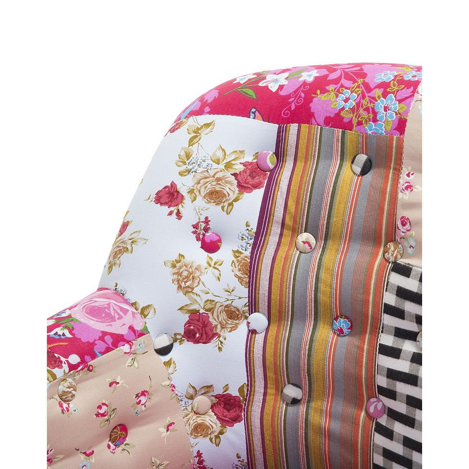 Beliani Poltrona en Tessuto Boho MANDAL  