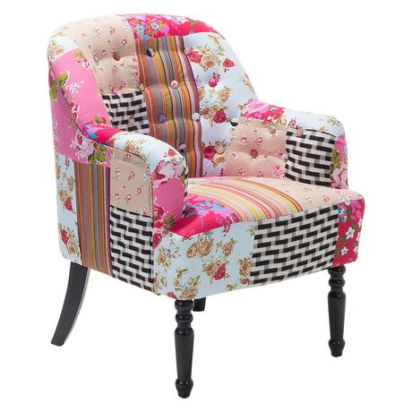 Beliani Fauteuil en Polyester Boho MANDAL  