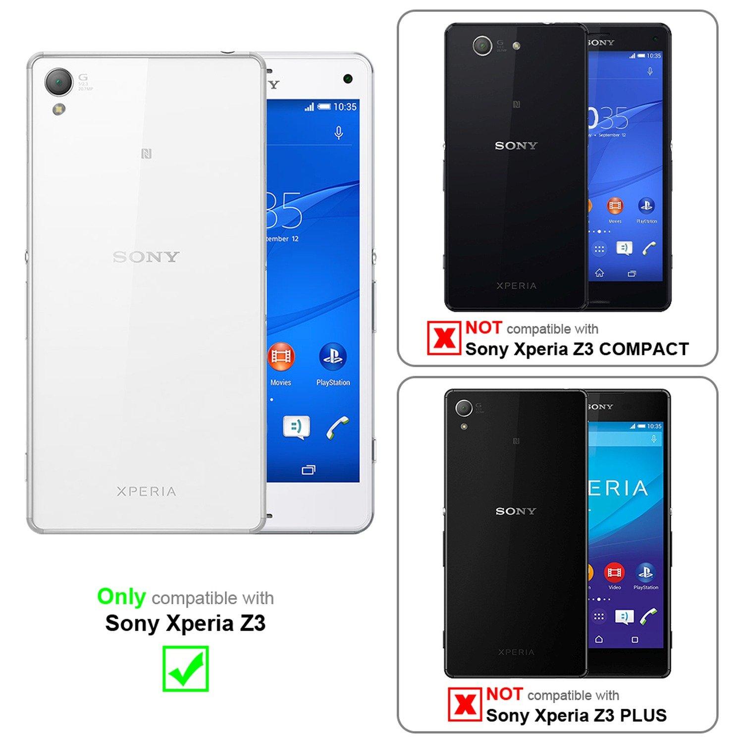 Cadorabo  Hülle für Sony Xperia Z3 TPU Silikon Frosted 