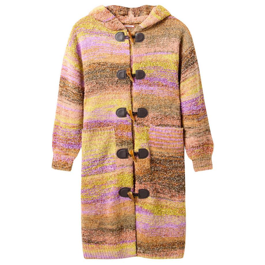 Joe Browns Cardigan Lungo con Cappuccio e Chiusure a Olivetta  
