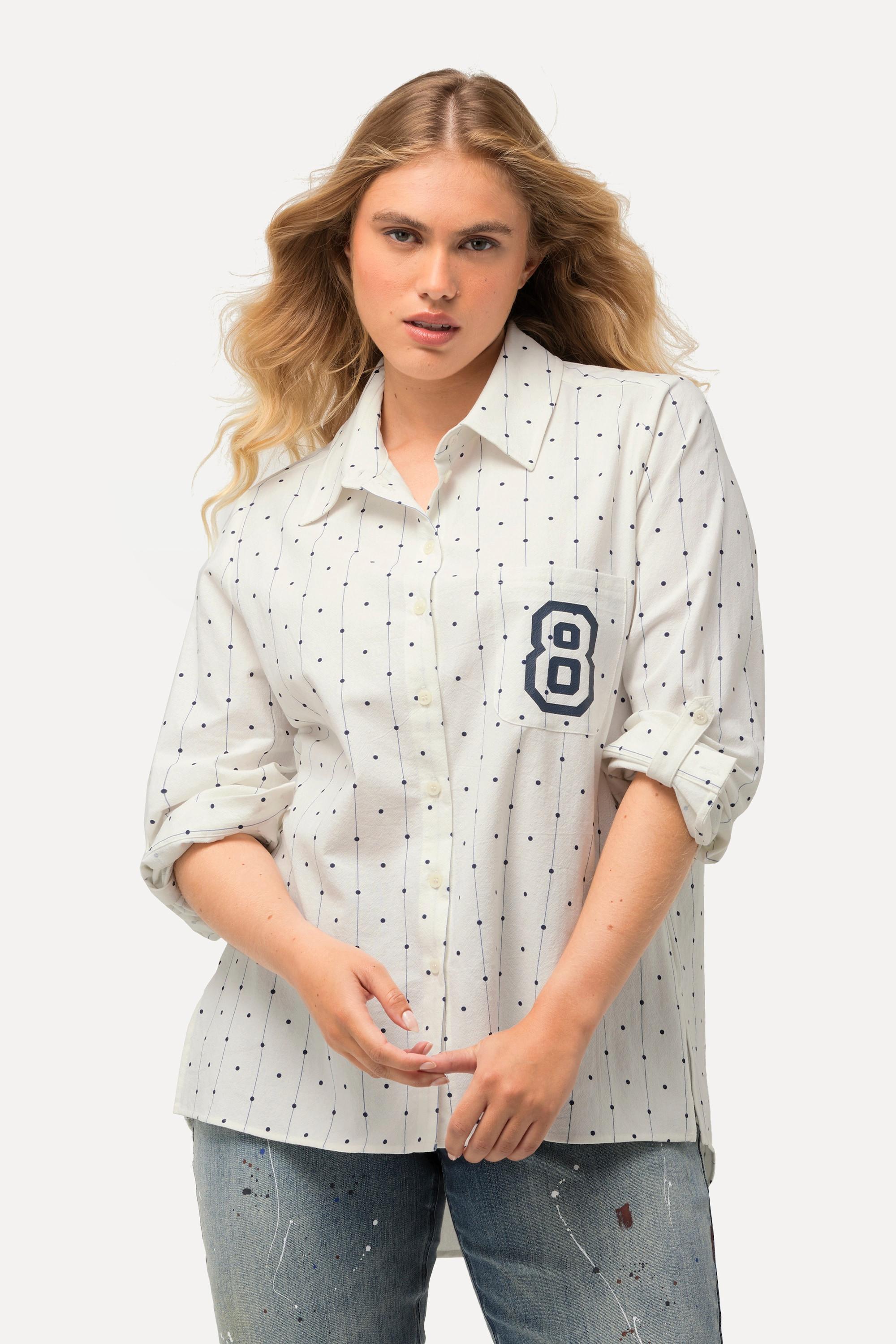 Ulla Popken Camicia a pois Regular Fit  