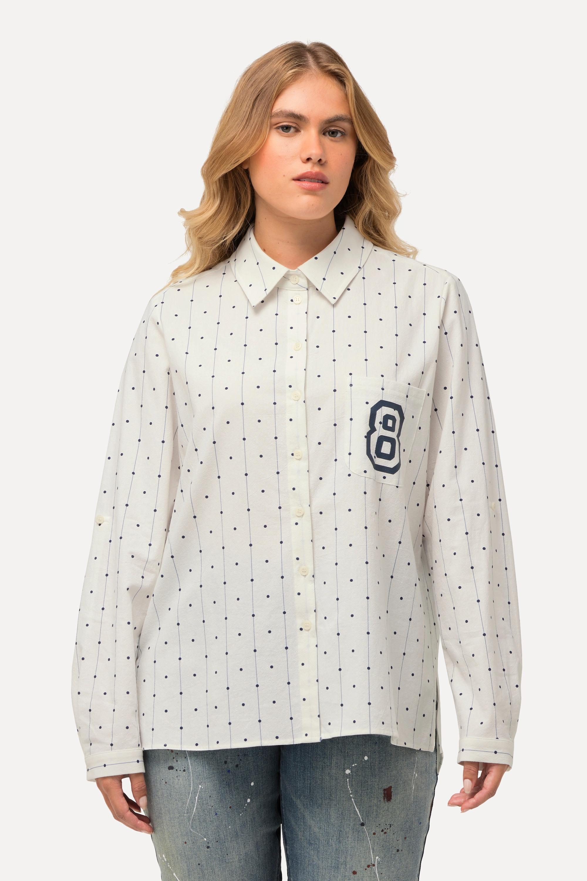 Ulla Popken Camicia a pois Regular Fit  