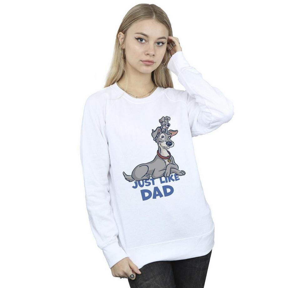 Disney Lady And The Tramp Just Like Dad Sweatshirt  