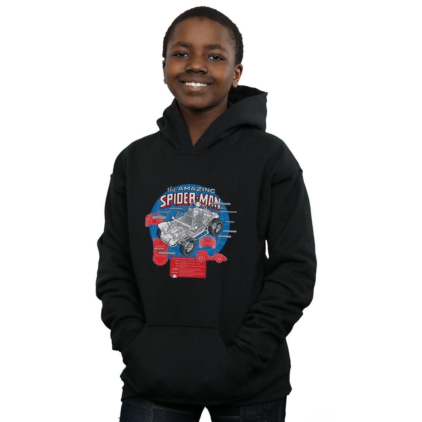 MARVEL  SpiderMan SpiderBuggy Breakdown Kapuzenpullover 