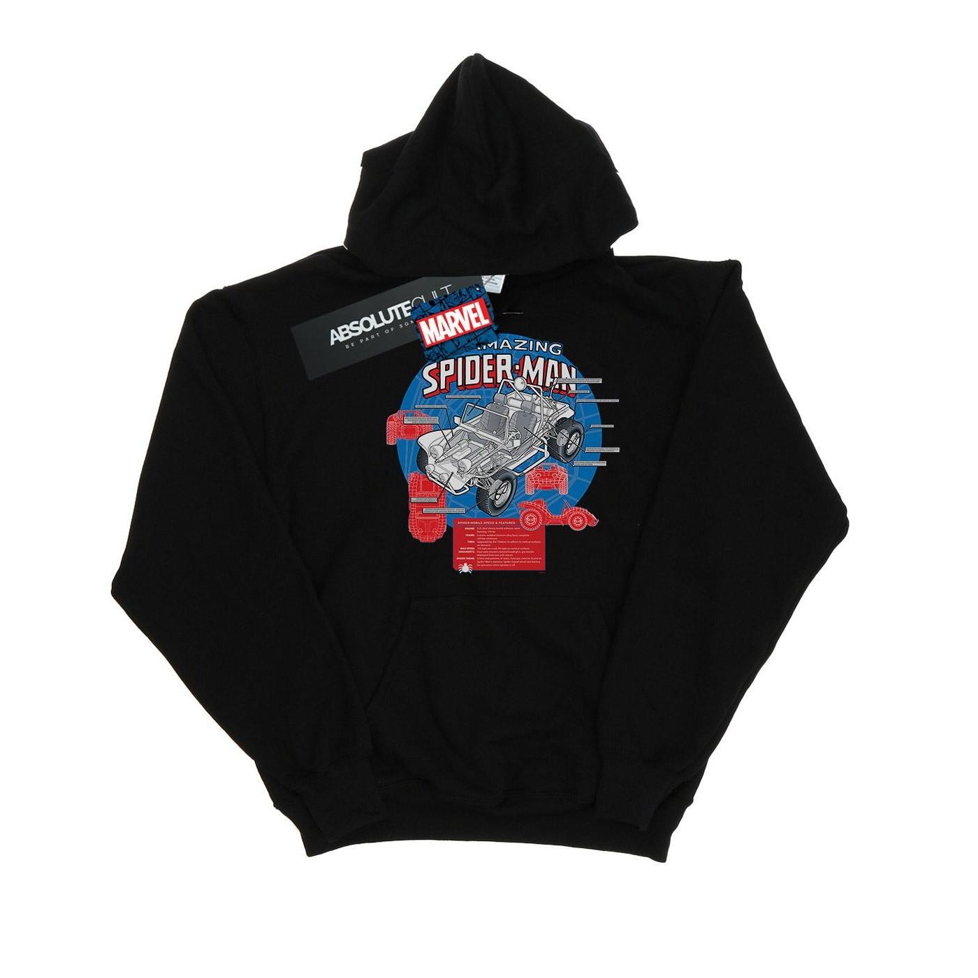 MARVEL  SpiderMan SpiderBuggy Breakdown Kapuzenpullover 