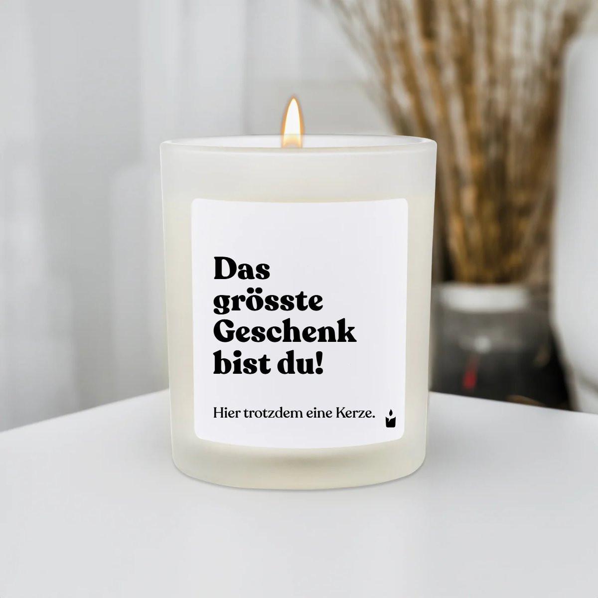 CandleHand Bougie Parfumée Flowery Das grösste Geschenk bist du!  