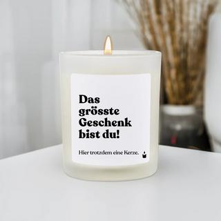 CandleHand Bougie Parfumée Flowery Das grösste Geschenk bist du!  