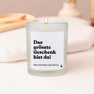 CandleHand Bougie Parfumée Flowery Das grösste Geschenk bist du!  