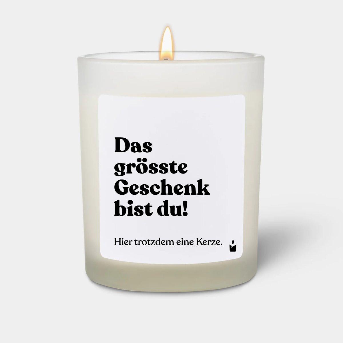 CandleHand Bougie Parfumée Flowery Das grösste Geschenk bist du!  